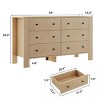 Whizmax 6 Drawer Dresser for Bedroom, Modern Double Dresser Organizer with Storage Drawers, Wooden Chests of Drawers for Bedroom, Hallway - 3 of 4