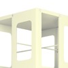 TOAOTBNBO 4 Tier All-Steel Rotating Bookshelf with Adjustable Shelf, Spinning Bookcase with 360° Wheels Revolving Shelves for Apartment, Yellow - 3 of 4