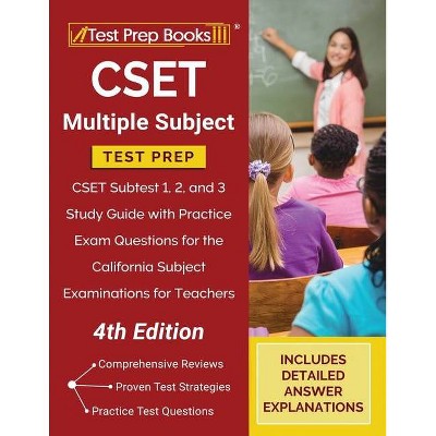 CSET Multiple Subject Test Prep - by  Tpb Publishing (Paperback)