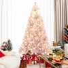 Resenkos Medium Pre-Lit Tinsel Artificial Christmas Tree with Lights - Pink - 4 of 4