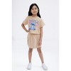 Disney Lilo & Stitch Girls French Terry Cropped Drop Shoulder T-Shirt and Skirt Outfit Set Toddler - 2 of 4
