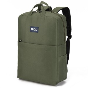 IZOD Wisdom Business Travel Slim Durable Laptop Backpack USB Charging Port, Computer Bag Fits 17" Laptop Notebook - 1 of 4