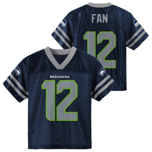 NFL Seattle Seahawks Toddler Boys' Short Sleeve Fan Jersey - 3T