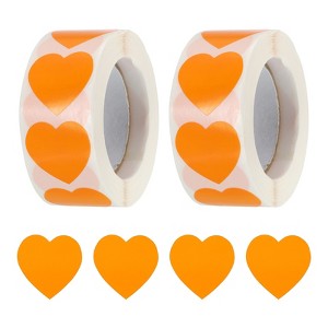 Unique Bargains Self-Adhesive Heart Decorations Stickers for Envelope Wedding 1000 Pcs - 1 of 4