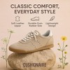 CUSHIONAIRE Tick Tock Women's Genuine Leather Lace-Up Casual Sneaker – Retro-Inspired Walking Shoe with Gum Rubber Outsole, Cushioned Arch Support - 4 of 4
