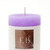 FONTOI Rustic Pillar Candle, Wax Candle for Home Decor, Warm Glow for Relaxation, Celebrations & Everyday Use, Purple, 3"*5"*3" - 4 of 4