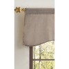 Martha Stewart Lucca Velvet Scallop Lined Valance - 2 of 4