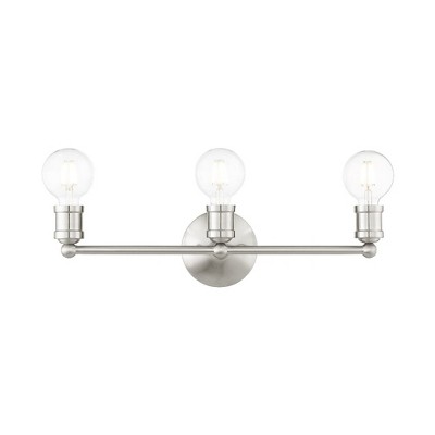 Livex Lighting Lansdale 3 - Light Vanity in  Brushed Nickel