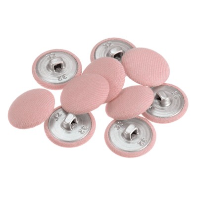 Unique Bargains Round Metal Sewing Cloth Covered Button 10 Pcs