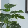 TopComfy Artificial Trees 24in Tall Artificial Monstera Small Fake Monstera Tree Table Decor Potted Monstera Tree for Office, Green, 20"*20"*23.5" - 3 of 4