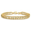 Black Bow Jewelry 14k Yellow Gold 7mm Double Curb Link Chain Bracelet, 7 Inch - 3 of 4