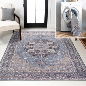 JONATHAN Y Maris Ornate Medallion Machine-Washable Area Rug - 1 of 4