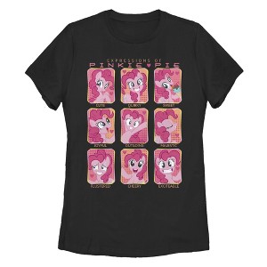 Women's My Little Pony: Friendship is Magic Pinkie Pie Expressions T-Shirt - 1 of 4