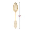 Smarty Had A Party Shiny Baroque Gold Plastic Spoons - 600 pcs - 3 of 4
