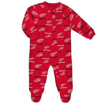 NHL Detroit Red Wings Infant All Over Print Sleeper Bodysuit