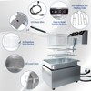 Commercial Deep Fryer with Basket, Stainless Steel Electric Counter-Top Fryer with Temperature Control for Restaurant and  Home Use - 4 of 4