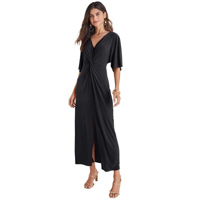 VENUS Womens Twist Front Maxi Dress