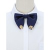 INSPIRE CHIC Men's Ribbon Leaf Pendant Pre-tied Fashion Bow Ties Necktie 1 Pc - 4 of 4