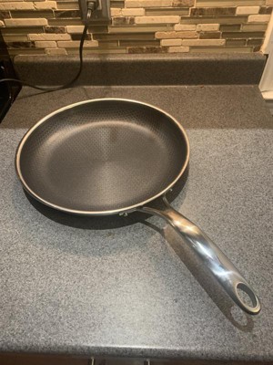Hexclad 12 Skillet, Frying Pan, Fryer, Stainless Steel With Hexagon  Nonstick Surface, Tri-ply Construction, USED 