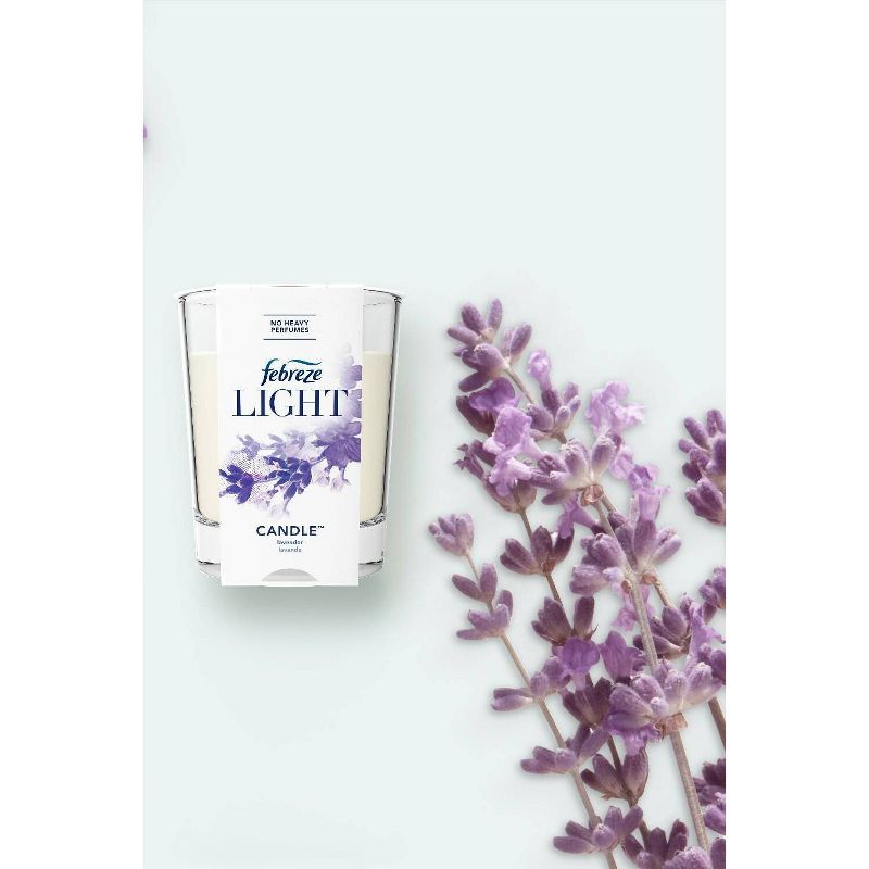 Febreze Light Odor-Eliminating Air Freshener Candle - Lavender - 1ct, 4 of 8