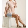 Women's Swiss Dot Babydoll Blouse - umgee - 4 of 4
