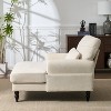Hrinhom 34.7"W Modern Chaise Lounge,Upholstered Indoor Leisure Sofa Recliner, Chair Sleeper - 3 of 4