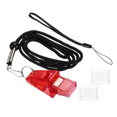Unique Bargains ABS Referee Official Coach Whistle with Lanyard and Mouth Grip