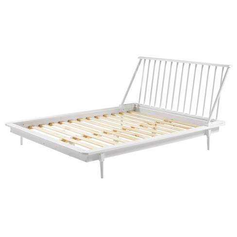 Queen Aurora Boho Solid Wood Spindle, Queen Size Spindle Bed Frame