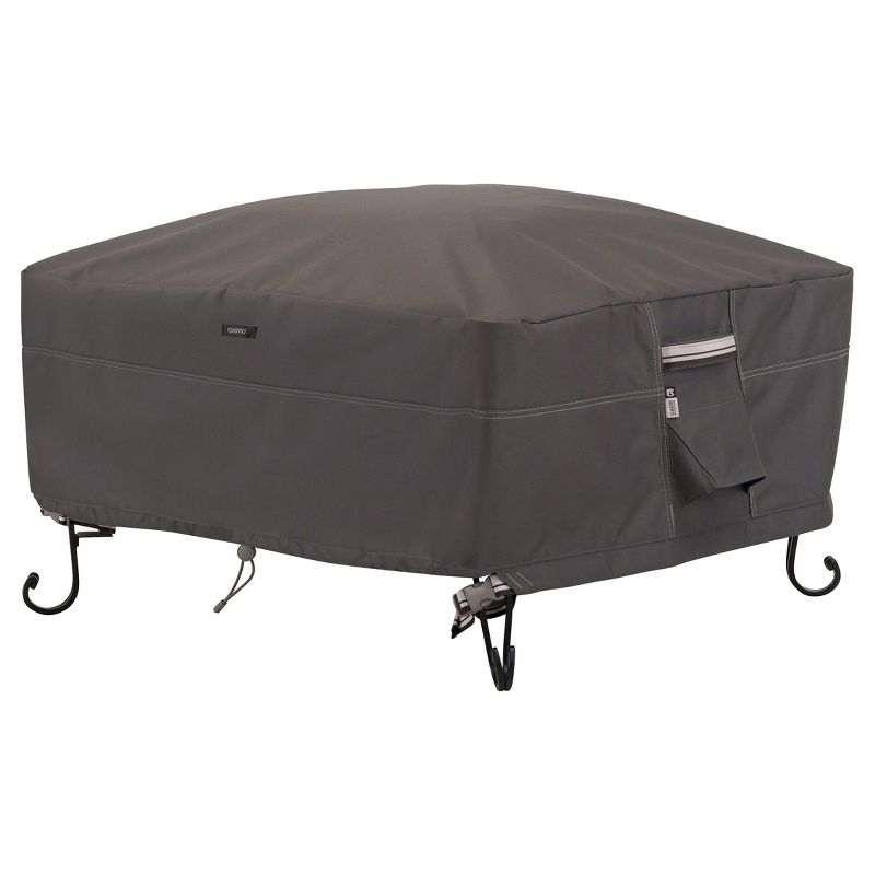 Ravenna Full Coverage Fire Pit Cover - Dark Taupe - Classic Accessories, 1 of 8