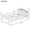 CAVINAS Platform Bed Twin Size Modern Wooden Bed Frame with Storage Shelf, Headboard and LED Light for Bedroom - 4 of 4