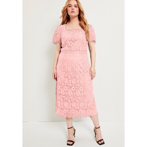 June + Vie by Roaman's Square-Neck Lace Dress - 1 of 4