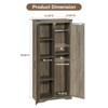 72"H Storage Cabinet with Adjustable Shelves, Large Pantry Organizer - 2 of 4