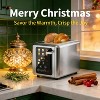 WHALL Toaster 2 Slice, Touch Screen Toasters, Smart Bread Toaster, Stainless Steel Small Toaster, Wide Slots Toaster With Bagel, Home and Kitchen - 2 of 4
