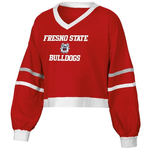 NCAA Fresno State Bulldogs Women's Long Sleeve V-Neck T-Shirt - image 1 of 3