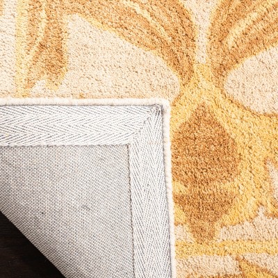 Anatolia Ivory and Gold 6' x 9' Hand-Tufted Wool Rug