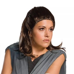 Ruby Slipper Sales Co., LLC (Rubies) Star Wars: The Last Jedi Rey Adult Costume Wig - 1 of 4