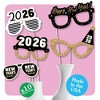 Big Dot of Happiness Hello New Year Glasses - Paper Card Stock 2026 NYE Party Photo Booth Props Kit - 10 Count - 3 of 4