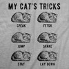 Mens Funny T Shirts My Cats Tricks Sarcastic Kitten Graphic Novelty Tee For Men - Crazy Dog Men's T Shirt Light Grey XXL - 2 of 4