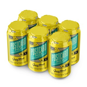 Green Bench Postcard Pilsner Beer - 6pk/12 fl oz Cans - 1 of 3