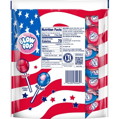 Blow Pops Red White Blue Flag Candy Bag - 9.1oz