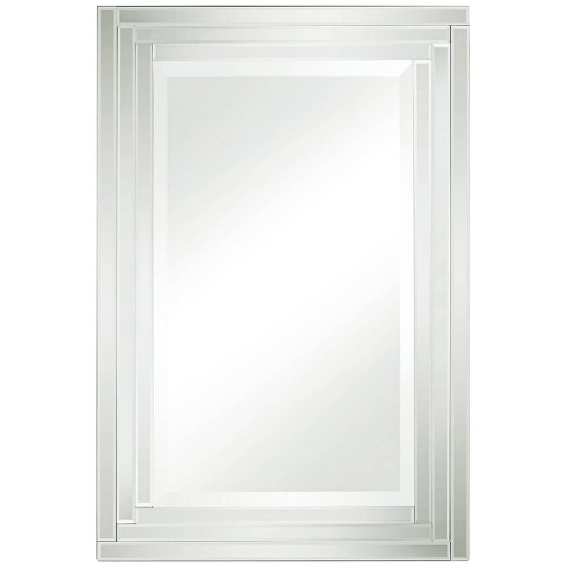 Uttermost Vedi Stepped Glass 24 3/4" x 36 3/4" Rectangular Wall Mirror, 1 of 10