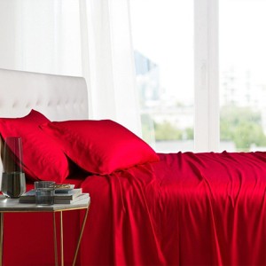 Egyptian Linens Flex Top King (Split Top) 100% Bamboo Viscose Sheet Set - 1 of 3
