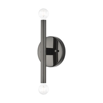 Livex Lighting Copenhagen 2 - Light Wall Light in  Black Chrome