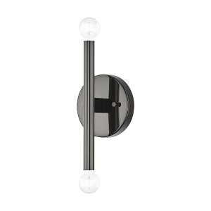 Livex Lighting Copenhagen 2 - Light Wall Light in  Black Chrome - 1 of 4