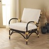 Meara Accent Chair W/ Cushion - ACH6523A - White/Black - Safavieh - 4 of 4