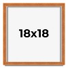 PosterPalooza | Square Classic Brown Picture Frame - UV Acrylic, Foam Board Backing, Hanging Hardware - 2 of 4
