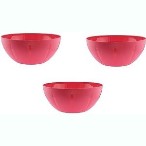 YBM Home Plastic Serve Mixing Bowl, Pack of 3 - 1 of 4