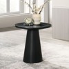 Sapphtopaz 20" Modern End Table with Unique Cone Base Pedestal Round Sofa Side Table Contemporary Style Bedside Table for Living Room, Bedroom - 3 of 4
