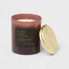 8oz Lidded Glass Jar Black Honey Vanilla Candle - Threshold™: Soy & Coconut Wax, 30hr Burn Time - 3 of 3