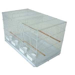 YML Medium Breeding Cage with Divider 30 x 18 x 18 White - 1 of 1